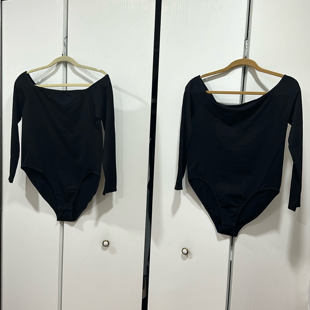 Two off the shoulder bodysuit